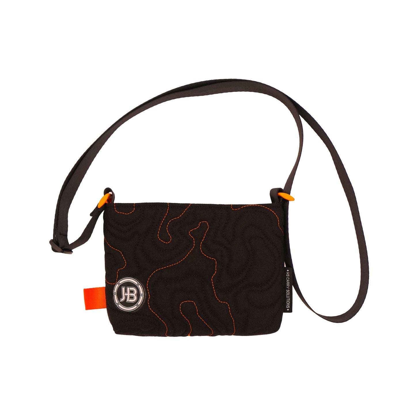 Topo Sling in Black & Orange 001