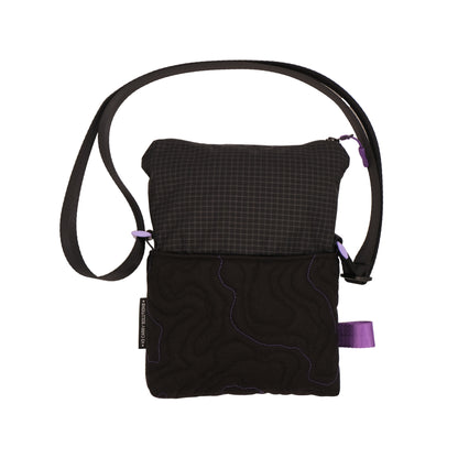 Topo Sling in Black & Purple 002