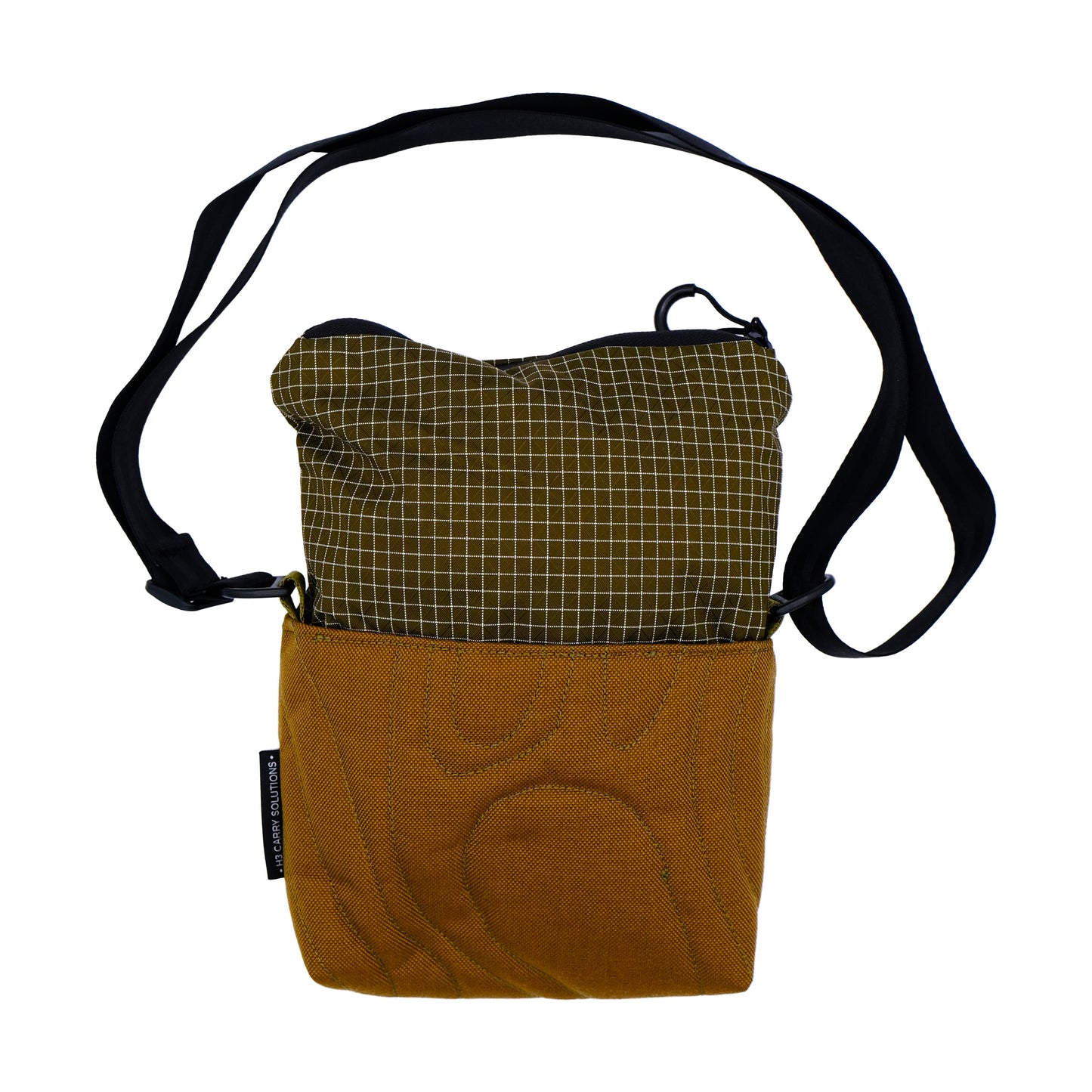 Topo Sling in Camel & Green 004