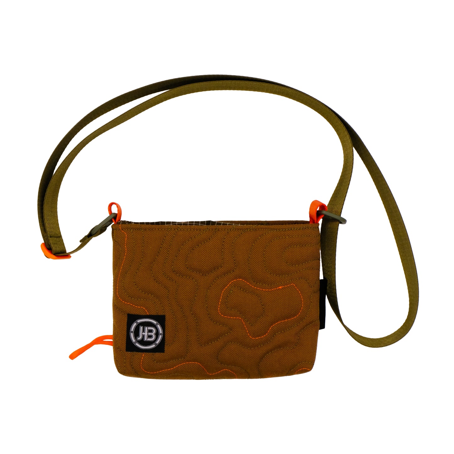 Topo Sling in Camel & Green 006