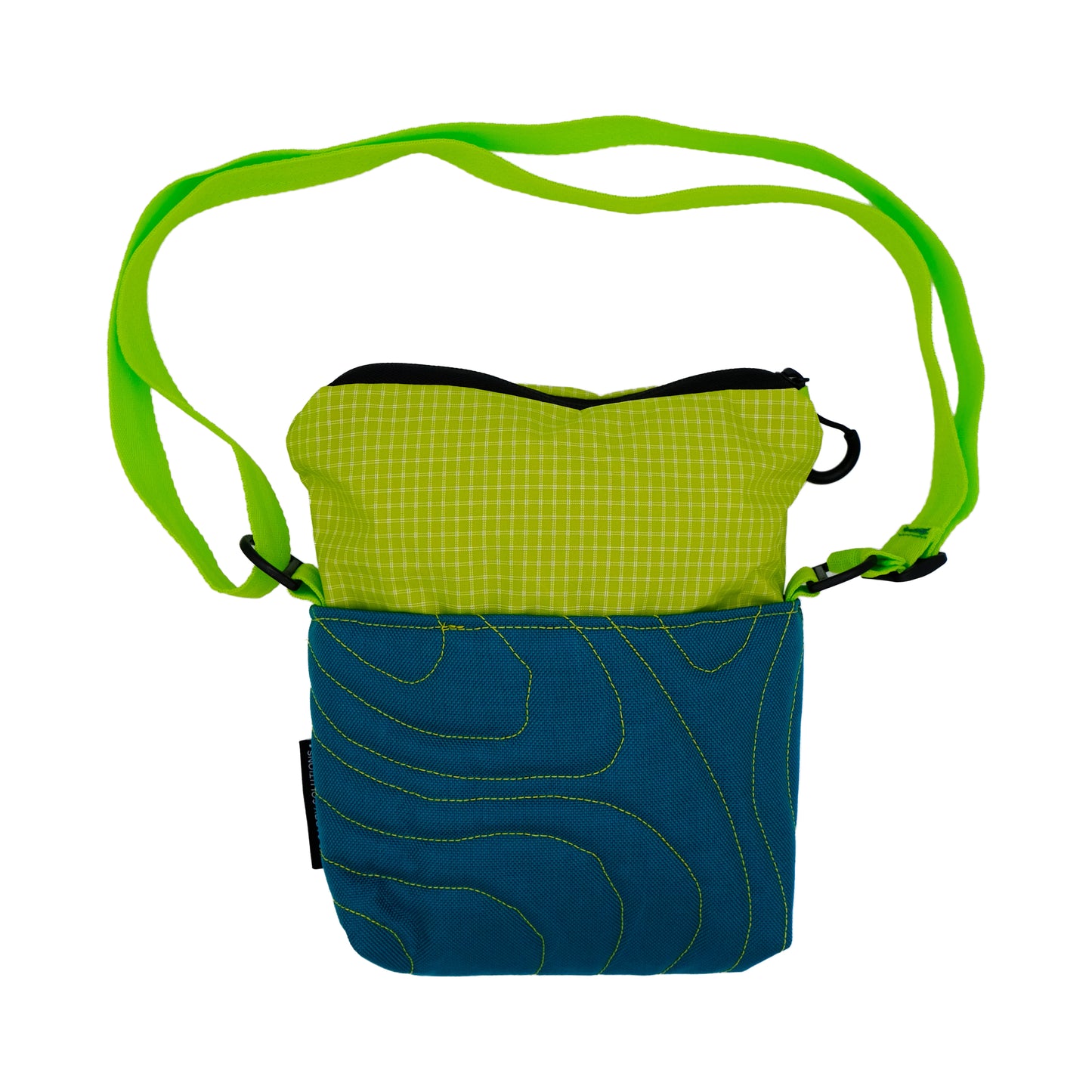 Topo Sling in Teal & Lime 001