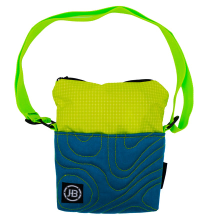 Topo Sling in Teal & Lime 001