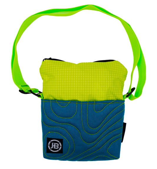 Topo Sling in Teal & Lime 001