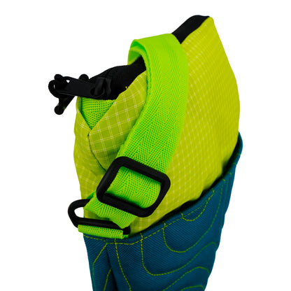 Topo Sling in Teal & Lime 001