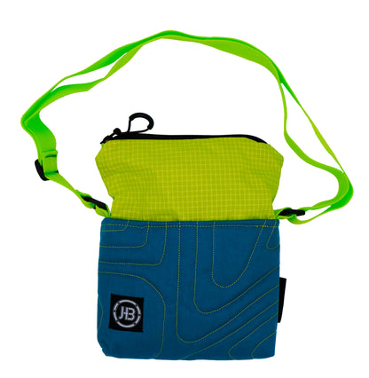 Topo Sling in Teal & Lime 002