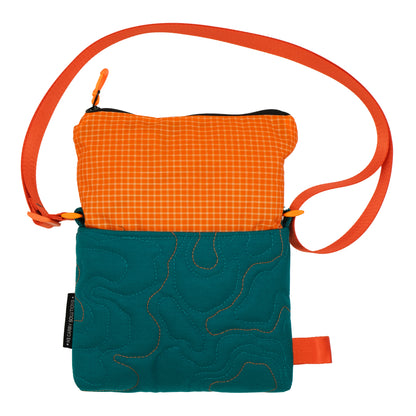 Topo Sling in Teal & Orange 001