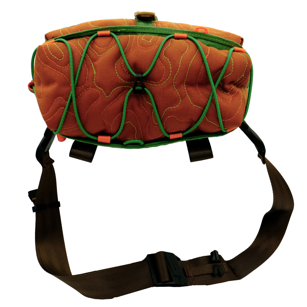 TopoCross in Green & Rust