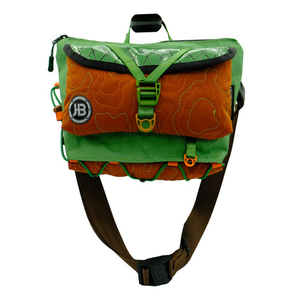 TopoCross in Green & Rust