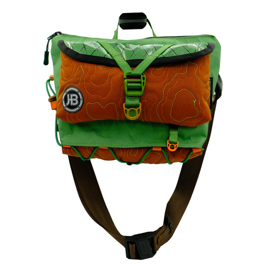 TopoCross in Green & Rust