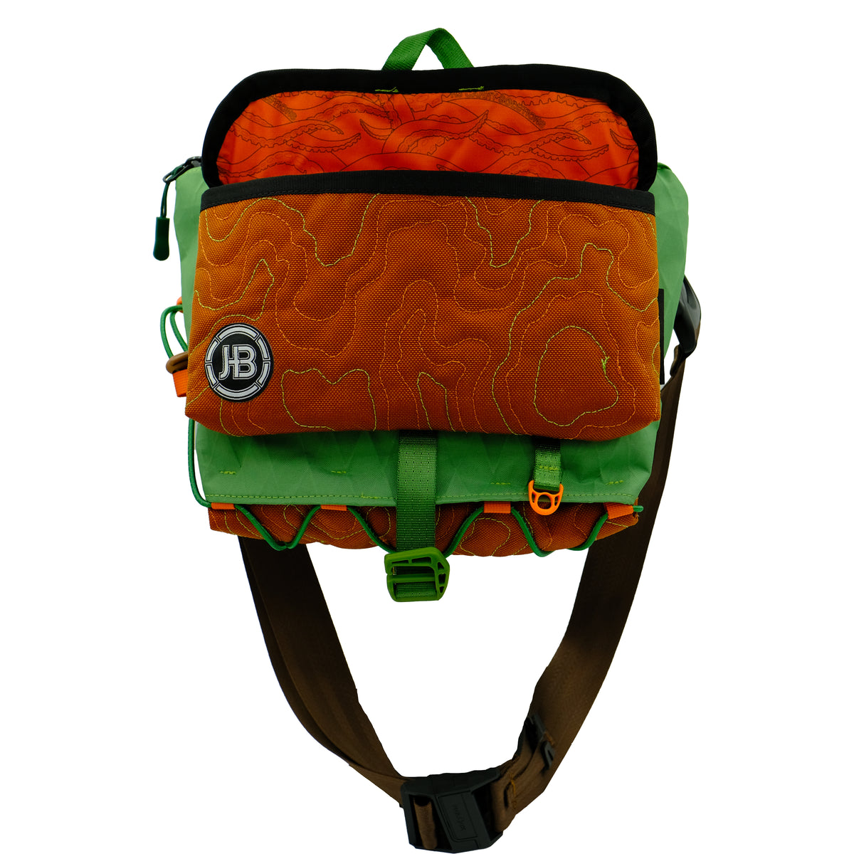 TopoCross in Green & Rust