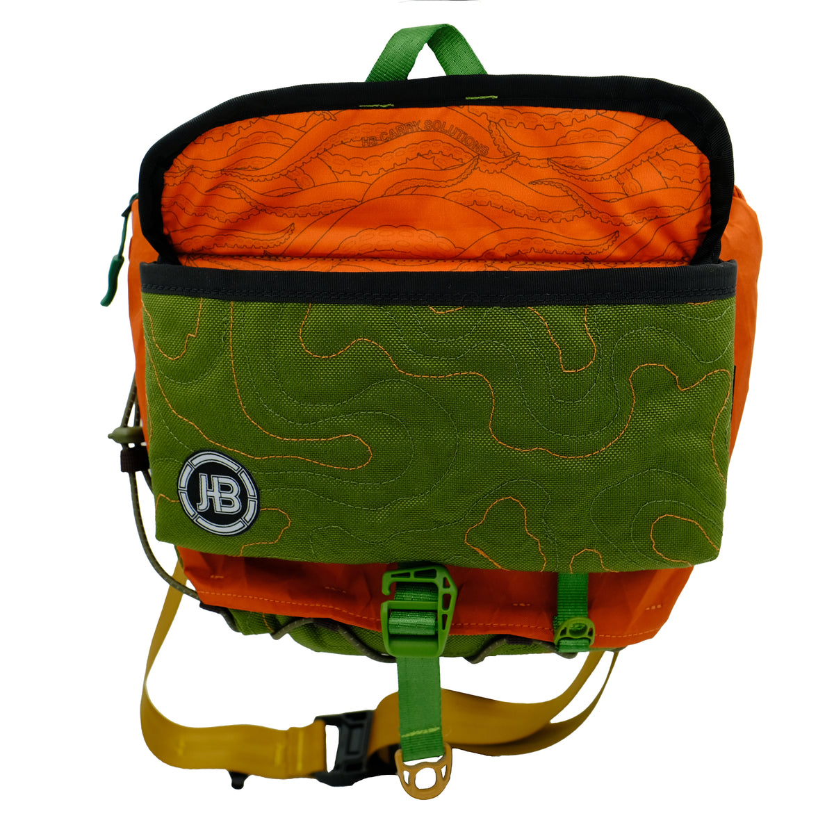 TopoCross in Orange & Green