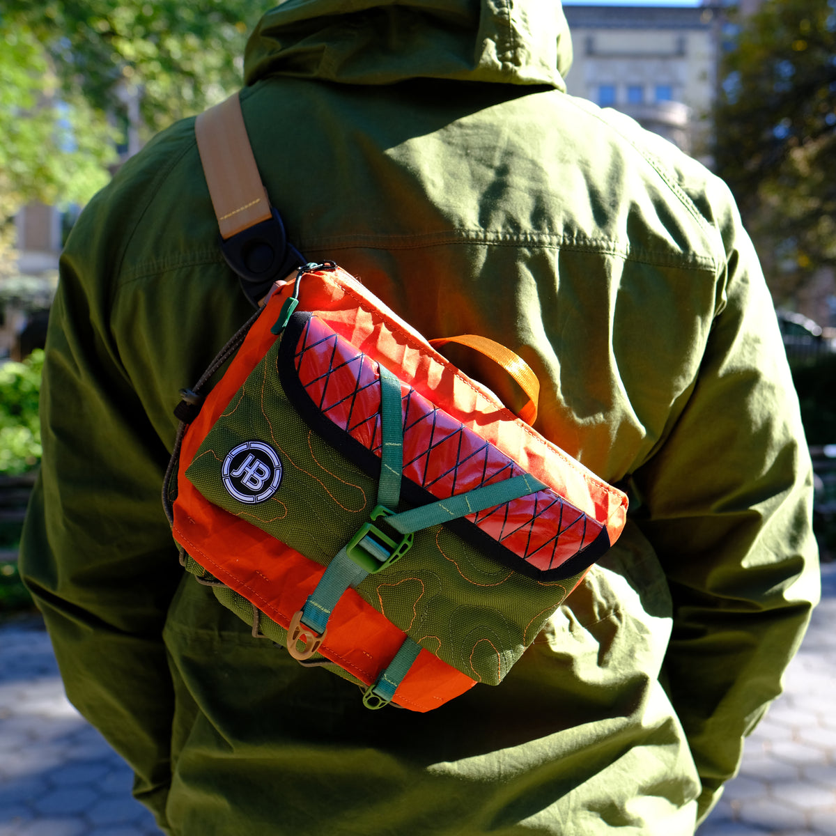 TopoCross in Orange & Green