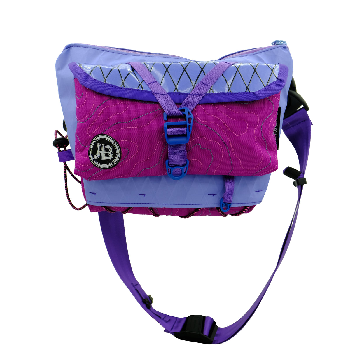 TopoCross in Purple & Fuscia