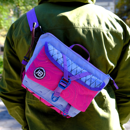 TopoCross in Purple & Fuscia